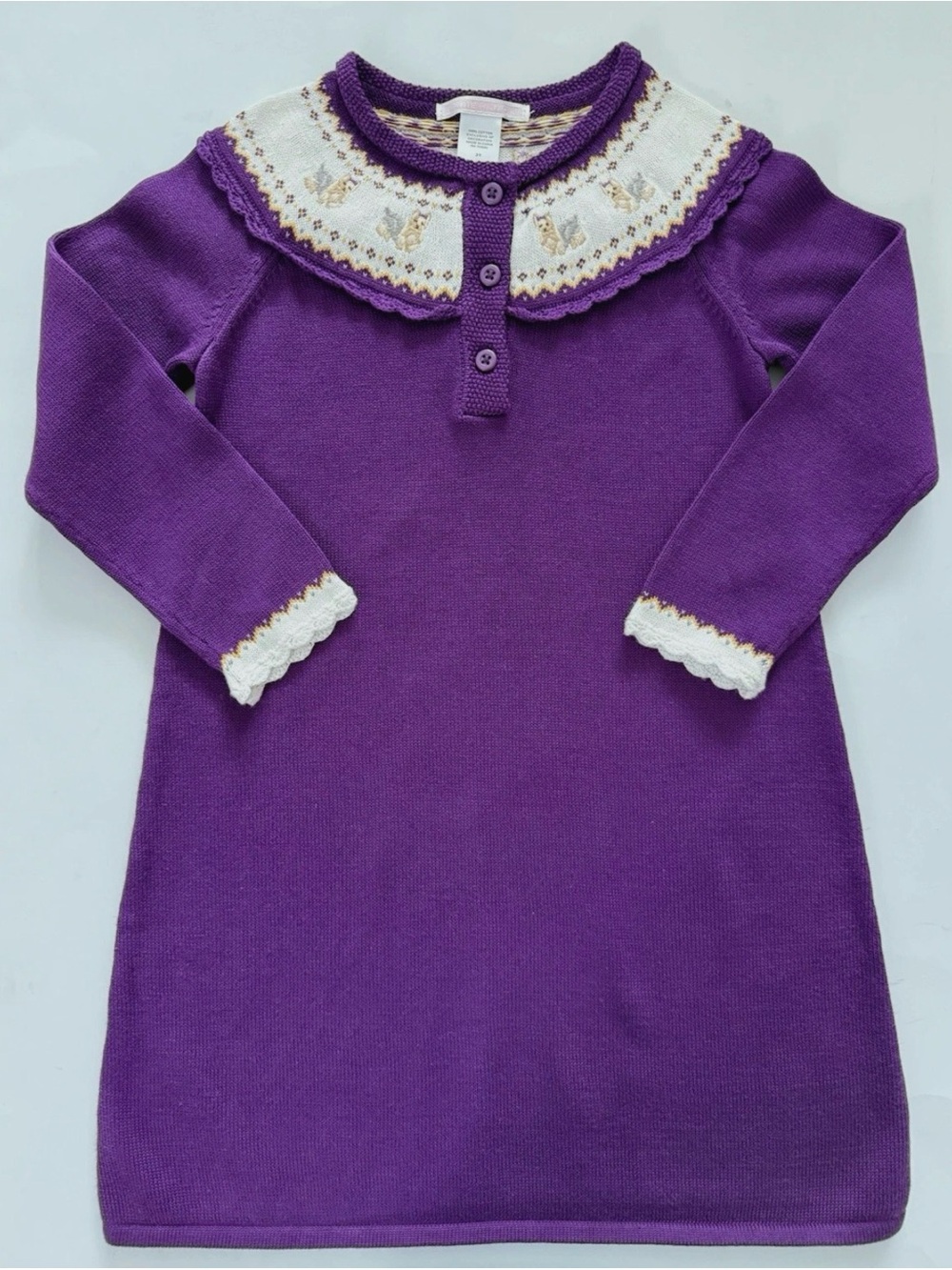 NWT Janie & Jack yorkie sweater dress 2t toddler baby